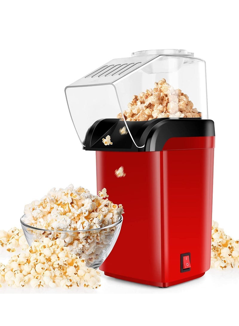 لاك ماكينة صنع الفشار الكهربائية بالهواء الساخن، وجبة خفيفة صحية، كوب وغطاء علوي للحفلات والمنزل والأسرة - Image 1