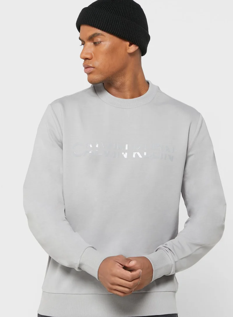 CALVIN KLEIN Split Logo Sweatshirt