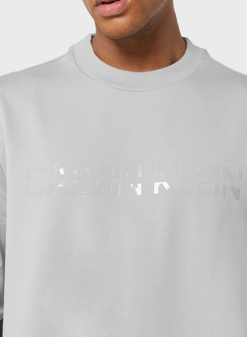 CALVIN KLEIN Split Logo Sweatshirt