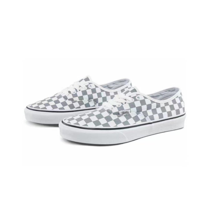 Pure Original Vance Leopard Print Couple Canvas Shoes Black And White Checkerboard Anaheim Low-Top Classic Casual Men'S And Women'S Shoes - Image 1