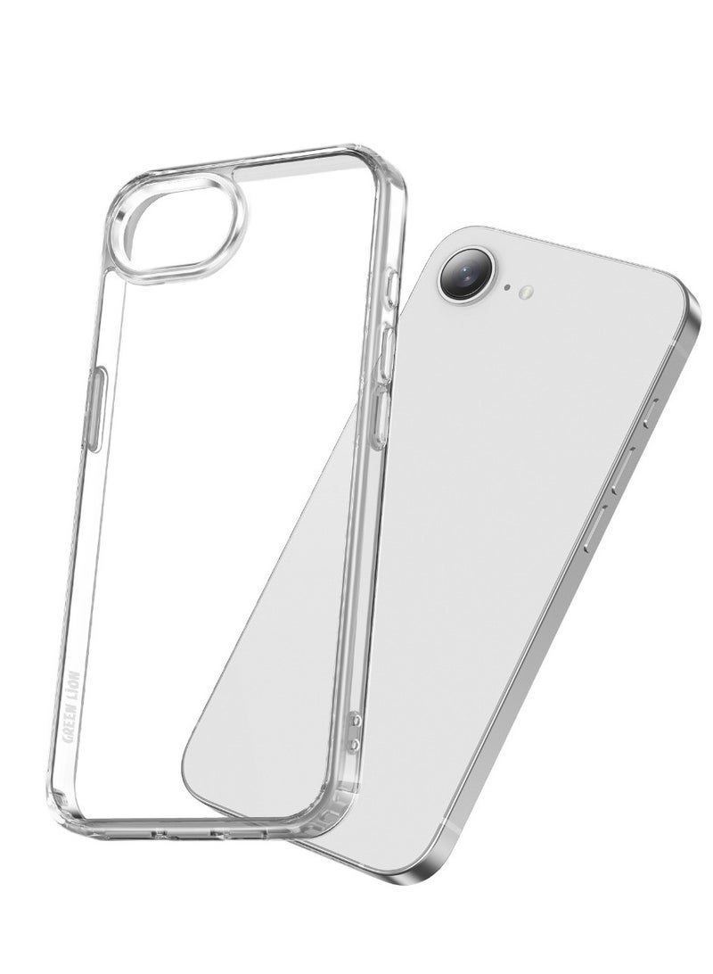 GREEN LION iPhone 16e Crystal Clear Case Camera Safeguard Back Cover with High-Grade Protection &  Enduring Clarity / Anti-yellowing / Scratch Resistant / Drop Protection / Precise Cutouts /  Comfortable Grip - Transparent - Image 1