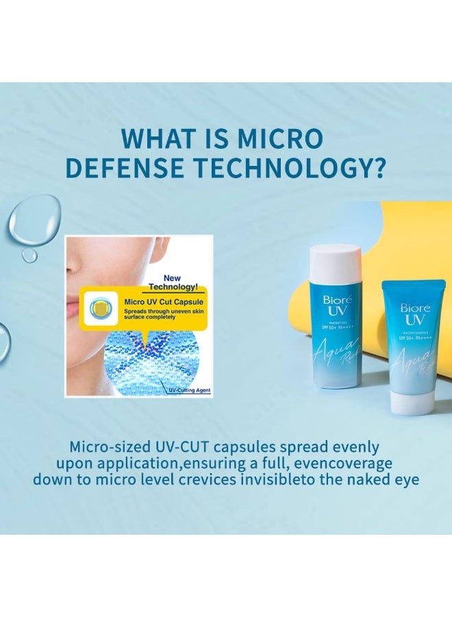 Biore BIORÉ UV Aqua Rich Watery Gel Sunscreen SPF 50+ Pa++++90g,Pack of 2 - Image 2