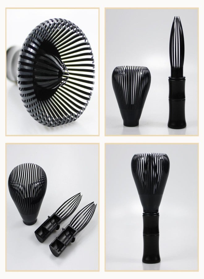 Sumsive Resin Matcha Whisk Traditional Japanese Chasen Matcha Tea Whisk Gifts for Tea Lovers Reusable Plastic Matcha Whisk for Authentic Tea Preparation (black) - Image 5