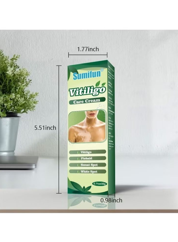 Vitiligo Care Cream, Natural Herbal Formula Anti Vitiligo Cream, Moisturizing White Spots Remover Cream, Fast Absorption Effective Vitiligo Care Cream For Skin Vitiligo, Psoriasis, Leukoplakia