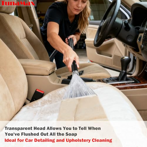 TunaMax Universal Work with All Vacs with 2-1/2" & 1-7/8" &1-1/4" Three Adapters Extractor Attachment for Upholstery & Carpet Cleaning & Auto Detailing - Image 3