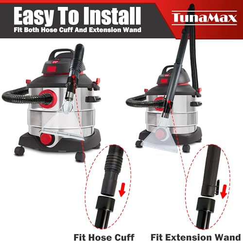 TunaMax Universal Work with All Vacs with 2-1/2" & 1-7/8" &1-1/4" Three Adapters Extractor Attachment for Upholstery & Carpet Cleaning & Auto Detailing - Image 4