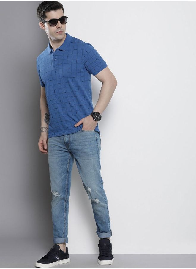 The Indian Garage Co - Men Slim Fit Solid Mid-Rise Stretchable Jeans - Image 1