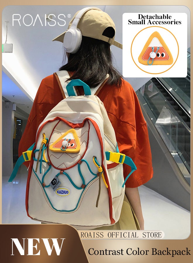 roaiss Unisex Multifunctional Backpack Large Capacity with Multiple Pockets for Organized Storage Scientifically Divided Compartments Trendy and Stylish Pattern Print Suitable for Work School or Short Trips  - Image 1