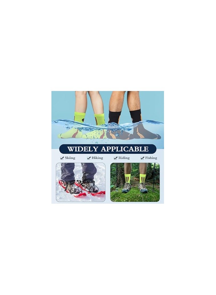 Generic 2 Pairs Unisex Waterproof Breathable Socks for Outdoor Activities - Ideal for Camping, Skiing, Hiking, Fishing, Cycling, and Golf (Men/Women Size 43-46) - Image 3