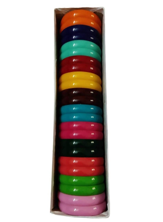 BestUBuy Multicolored Plastic Bangles for Silk Thread Jewellery Making Kada Patla for Women Size 2.8 - Image 3