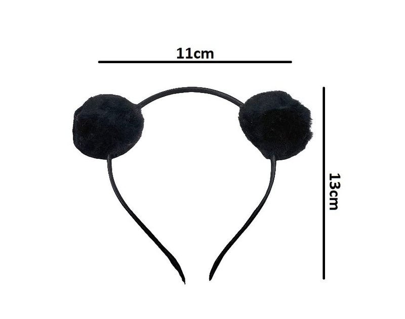 MANODHRUVA 12pcs Pom Pom Metal Hair Band For Girls, Multicolor - Image 2