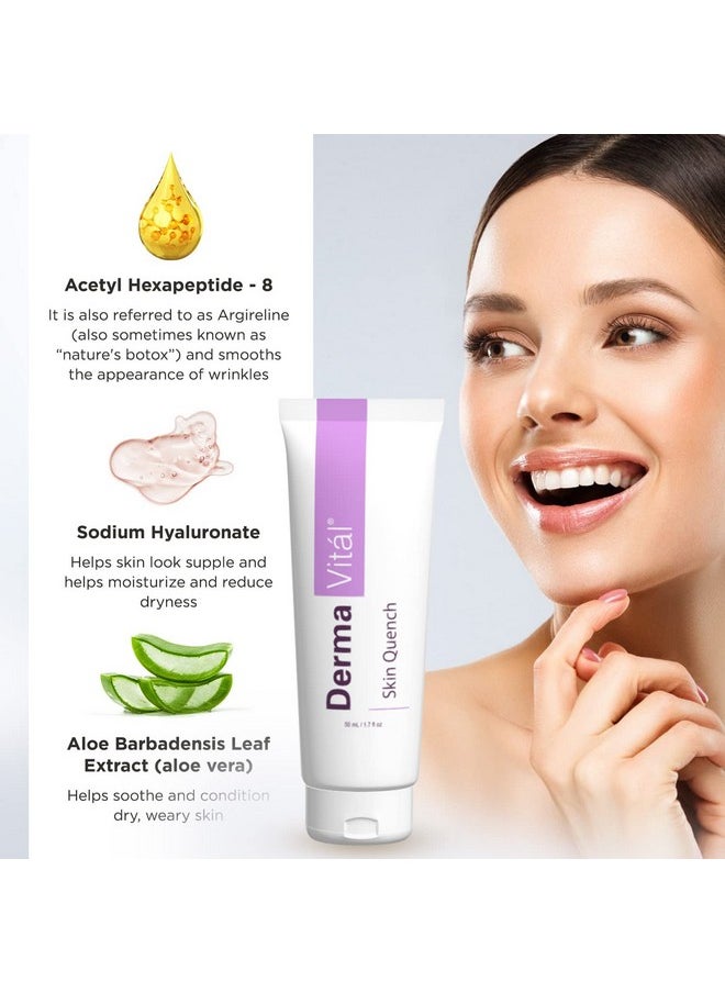 Dermawand - Dermavitál Skin Quench Facial Moisturizer For Dermawand Face Moisturizer Cream Combines Argireline Sodium Hyaluronate And Aloe Vera Reduce The Appearance Of Wrinkles 1Oz - Image 1