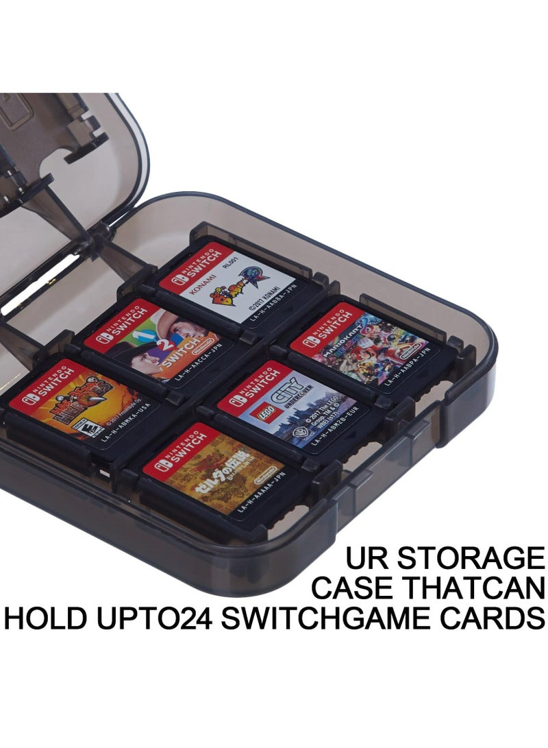 CMGTYYD Game Card Case, Game Storage Case for 24 Switch Games Game Cards or TF Card, Switch Accessories, Slim Portable Game Organizer, Games Holder Organizer Suitable for Switch, Lite - Image 3