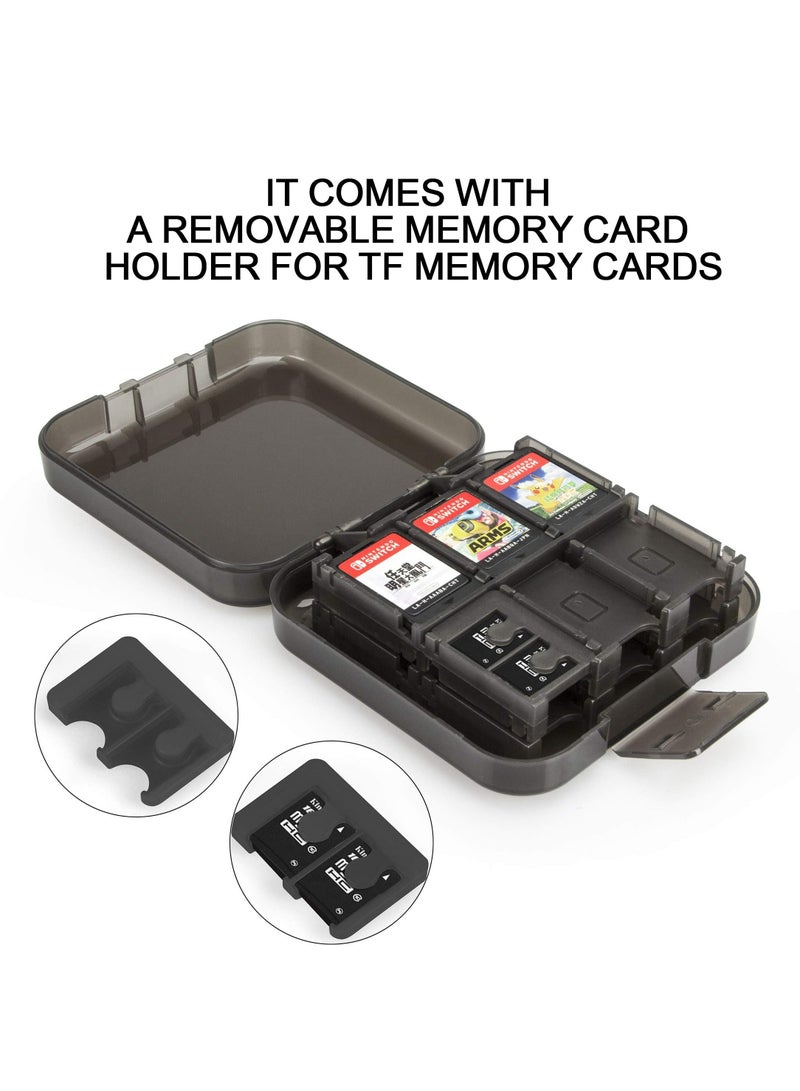 CMGTYYD Game Card Case, Game Storage Case for 24 Switch Games Game Cards or TF Card, Switch Accessories, Slim Portable Game Organizer, Games Holder Organizer Suitable for Switch, Lite - Image 4