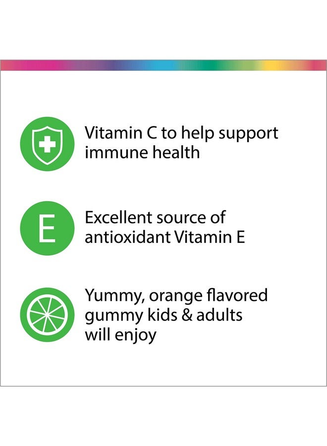 Rainbow Light Rainbow Light Vitamin C Gummies, Dietary Supplement Provides Immune Support, With Vitamin C and Vitamin E, Citrus Flavor, 90 Count  - Image 4