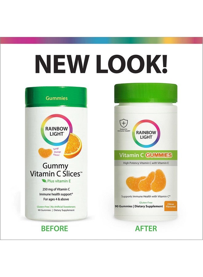 Rainbow Light Rainbow Light Vitamin C Gummies, Dietary Supplement Provides Immune Support, With Vitamin C and Vitamin E, Citrus Flavor, 90 Count  - Image 2