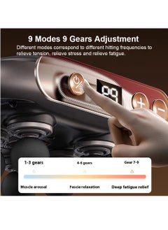 Generic Fascia Gun Muscle Massager Gun, High Frequency Back Waist Massage Machine, Six-head Body Shoulder Professional Fascia Massage Gun  - Image 5