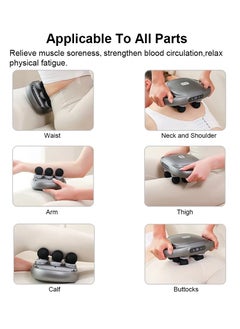 Generic Fascia Gun Muscle Massager Gun, High Frequency Back Waist Massage Machine, Six-head Body Shoulder Professional Fascia Massage Gun  - Image 2