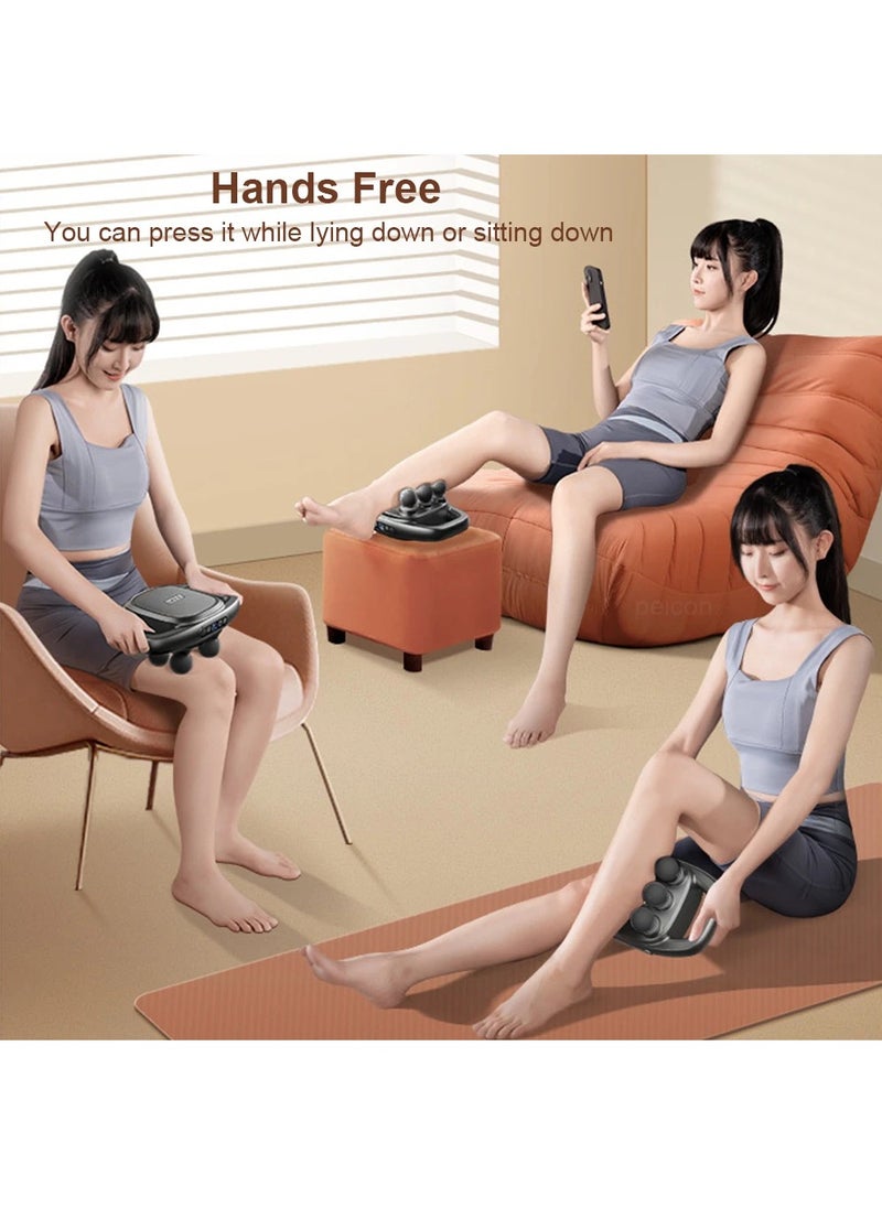 Generic - Fascia Gun Muscle Massager Gun, High Frequency Back Waist Massage Machine, Six-head Body Shoulder Professional Fascia Massage Gun - Image 1