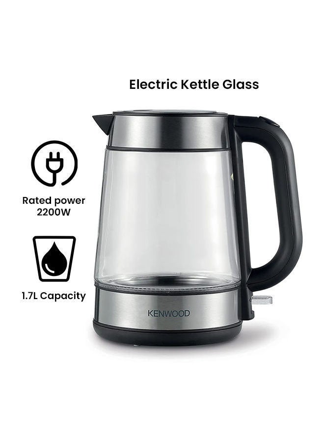 KENWOOD Kettle, Glass, Removable Mesh Filter, 1.7 L 2200 W ZJG08.000CL Silver - Image 2