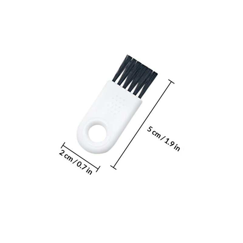 Electric Shaver Cleaning Brush Set 30 Pieces White Handle Black And White Bristles - Image 3