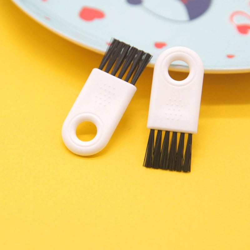 Electric Shaver Cleaning Brush Set 30 Pieces White Handle Black And White Bristles - Image 5