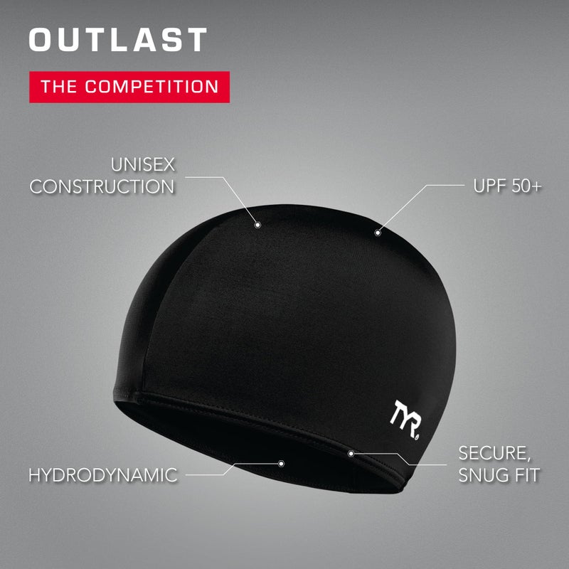TYR غطاء سباحة للبالغين من ألياف لايكرا من TYR للنساء والرجال - غطاء ترفيهي وتدريبي للسباحة في المسارات، استخدام عادي - حماية من الشمس UPF 50+ - نايلون/لايكرا - Image 4