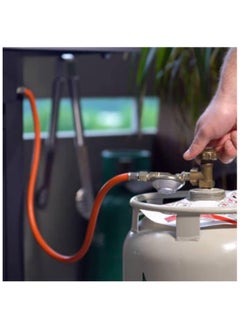 Duravel Duravel Hose Propane Butane LPG Gas Pipe, 8mm, British Standard, with 2 Clips 3 Meter  - Image 3