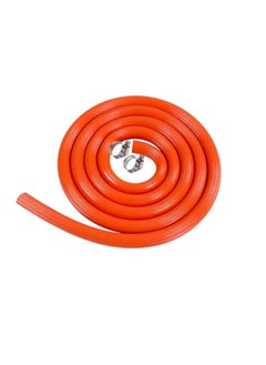 Duravel Duravel Hose Propane Butane LPG Gas Pipe, 8mm, British Standard, with 2 Clips 3 Meter  - Image 1