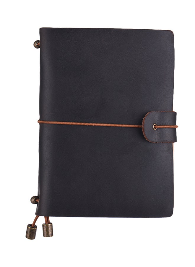 Generic Leather Soft Cover Refillable Journal Notebook with Elastic Strap  - Image 1