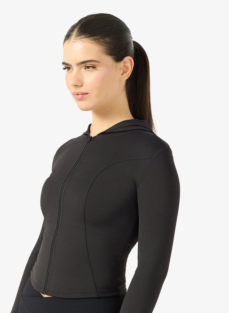 FRWD Fitted Sculpting Zip Thru Hoodie - Image 3