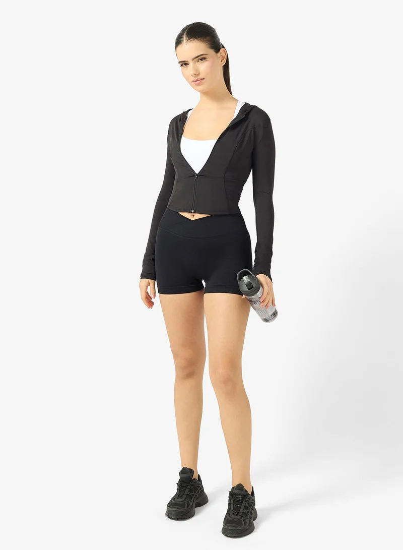 FRWD  Fitted Sculpting Zip Thru Hoodie for Women | Best Price UAE