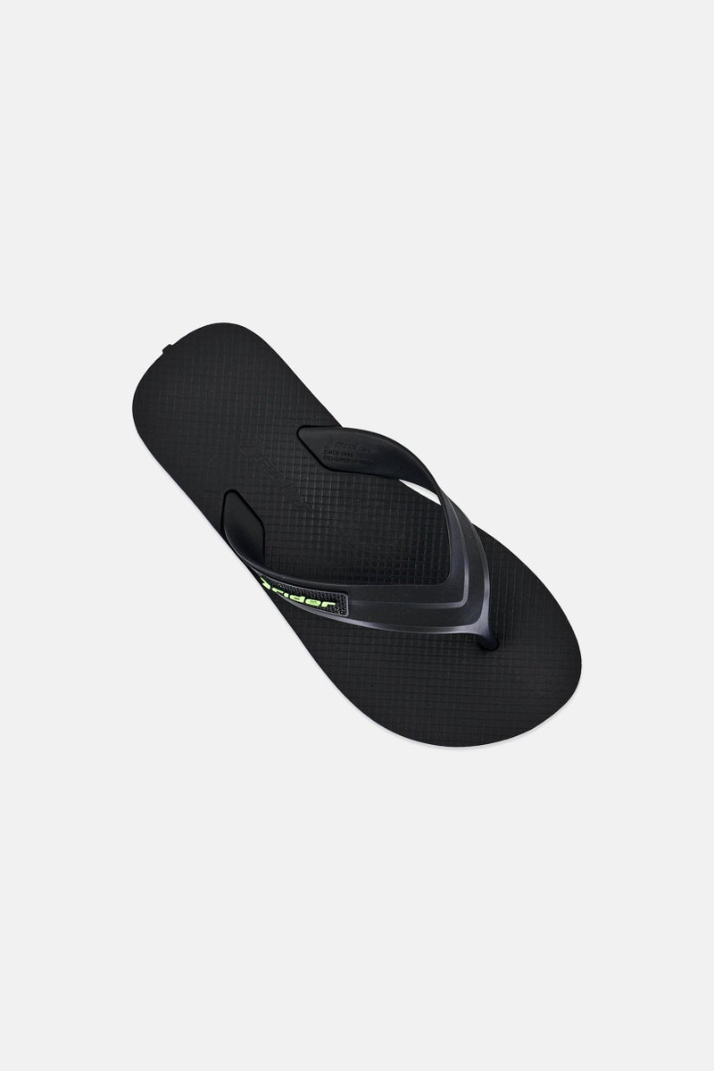 RIDER Kids Boy Brand Logo Slip On Slippers, Black - Image 4