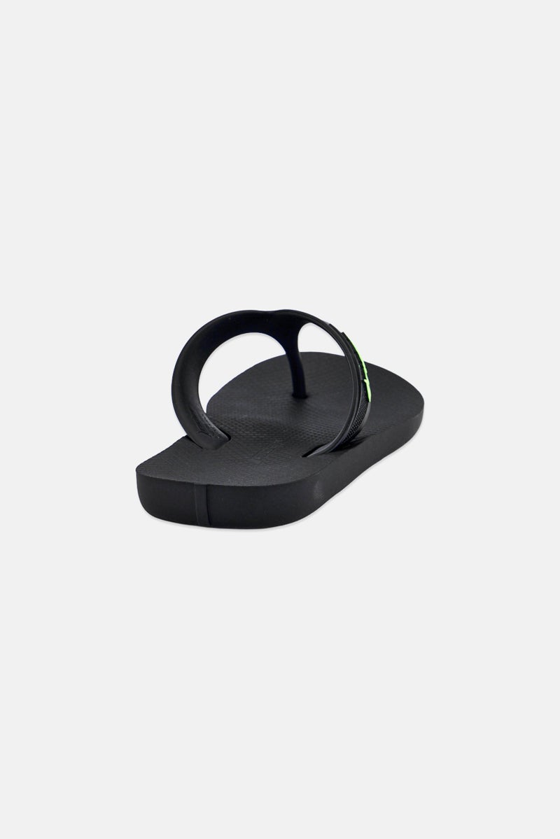 RIDER Kids Boy Brand Logo Slip On Slippers, Black - Image 3