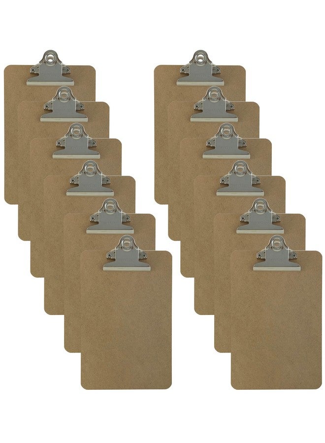 Trade Quest Memo Size 6'' X 9'' Clipboards Standard Clip Hardboard (Pack Of 12) (Pen Not Included For Scale Only) - Image 1