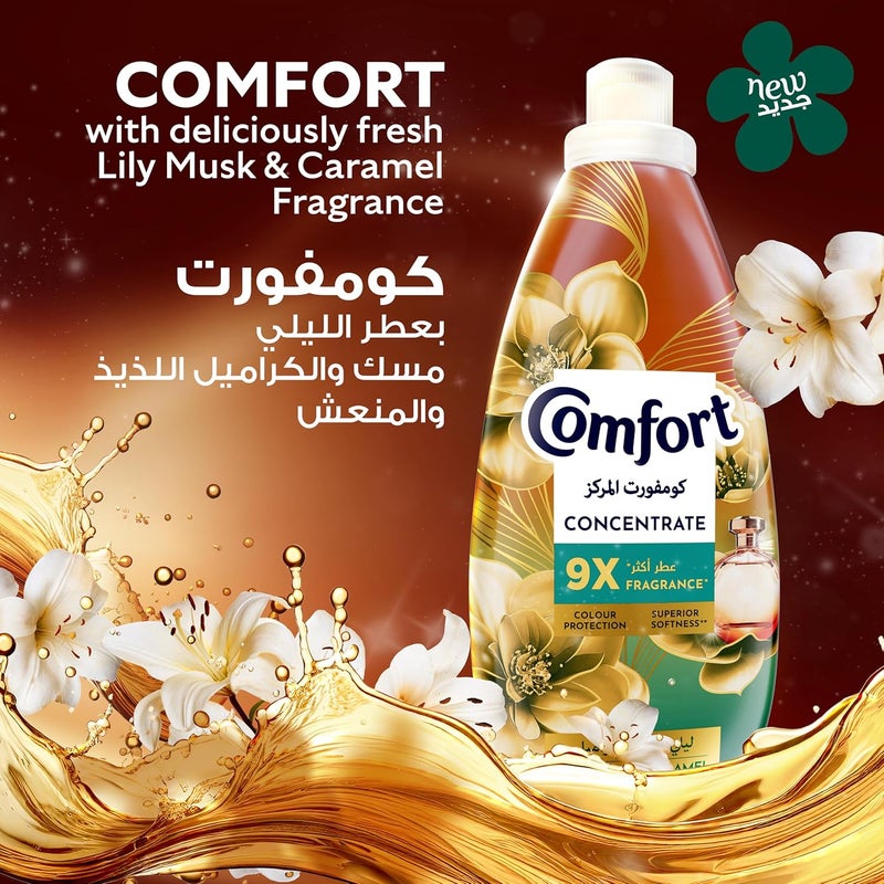 Concentrate Fabric Softener, Lily Musk & Caramel, 1.4L | Fabric Conditioner, Experience 9x Fragrance, Long-Lasting Freshness, Color Protection, Superior Softness - Image 1