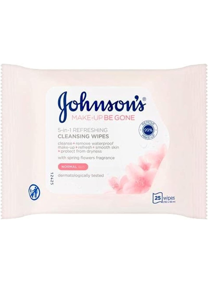 Johnson's Cleansing Face Wipes, gentle on your skin while effectively removing dirt and impurities, leaving your skin feeling cleansed, soft and make-up free. - Image 1
