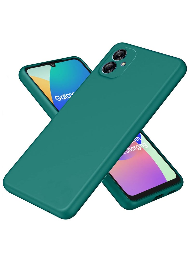 Wtech Samsung Galaxy F06 5G / Samsung Galaxy M06 5G 2025 Premium Soft Liquid Silicone Case Cover (MCRPSN) - Dark Green - Image 1
