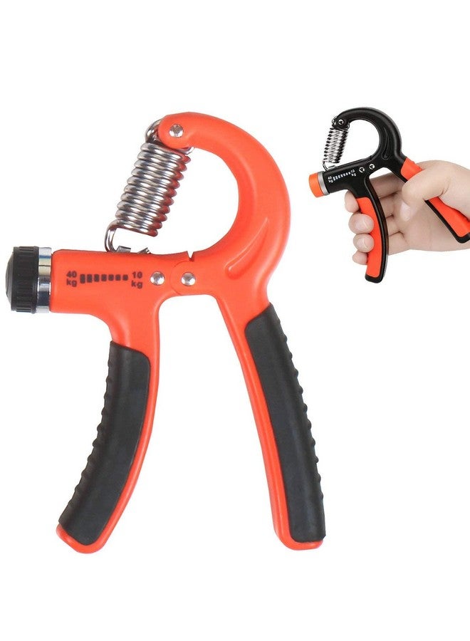 Venom Orange Color (Upto 40 Kg. Adjustable), Hand Gripper, Hand Grip Strenthener, Wooden Hand Gripper, Hand Grip Exerciser, Hand Gripper For Men & Women (Model : 1022) - Image 1