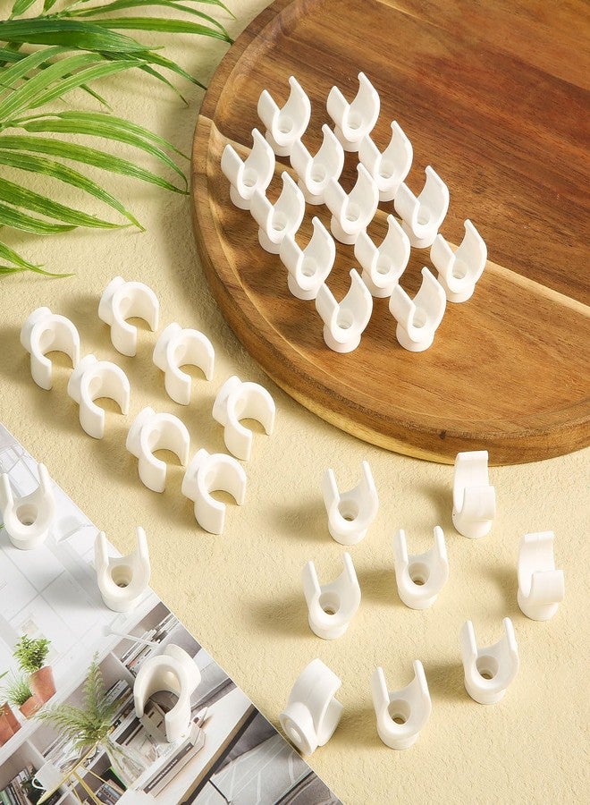 XIHIRCD 50 قطعة من مشابك أنابيب PVC، 3/4 بوصة (20 مم) مشبك خطاف على شكل حرف U لتركيب مشبك الأنابيب البلاستيكية ومشابك الخرطوم وحامل الأنابيب وأدوات الدعم - Image 3