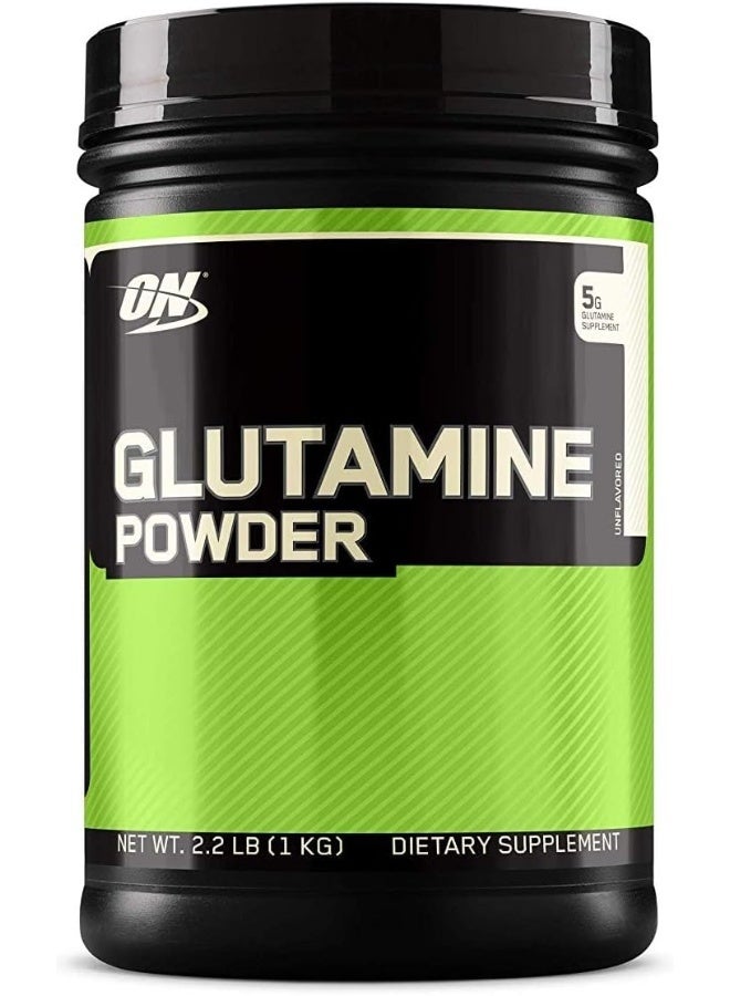 أوبتيموم نيوتريشن مسحوق جلوتامين لتعافي العضلات - بدون نكهة، 1 كجم (2.2 رطل) - Image 1