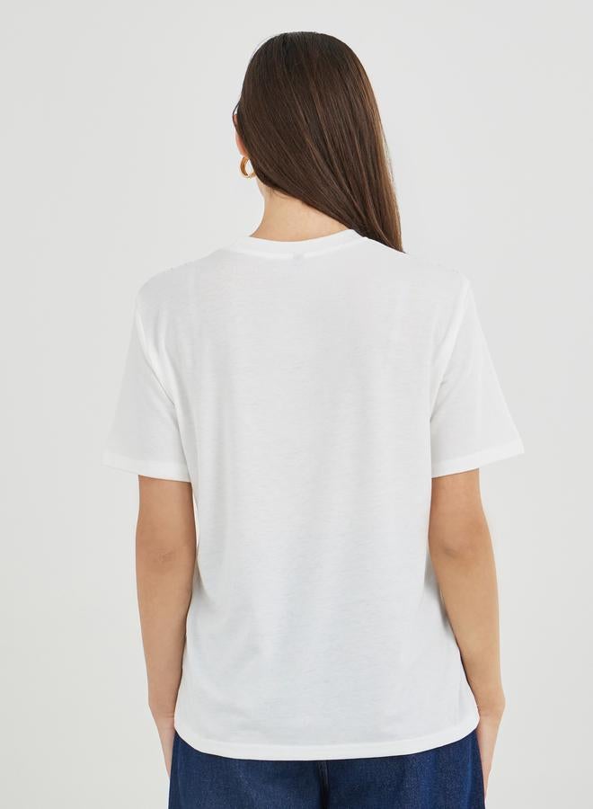 تايك تو تيشيرت مطبوع برسومات مقاس عادي - Image 5