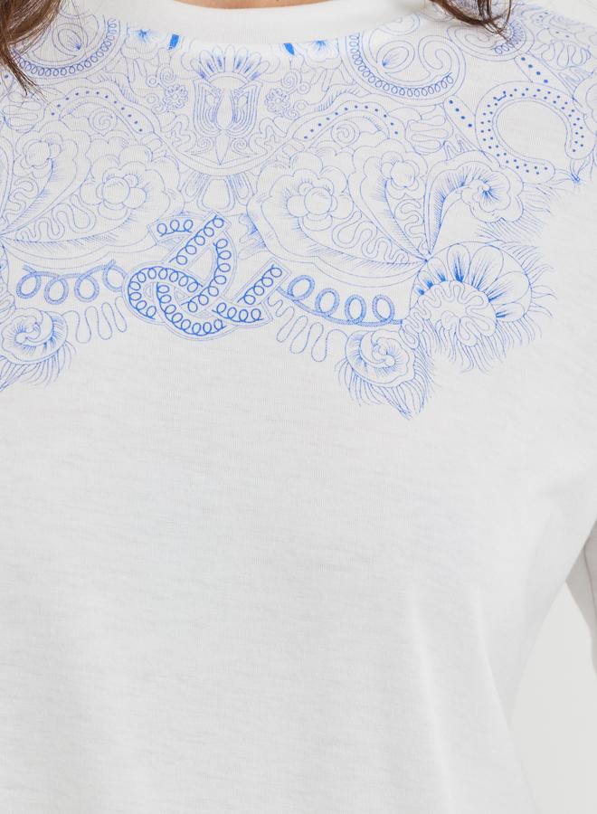 تايك تو تيشيرت مطبوع برسومات مقاس عادي - Image 4