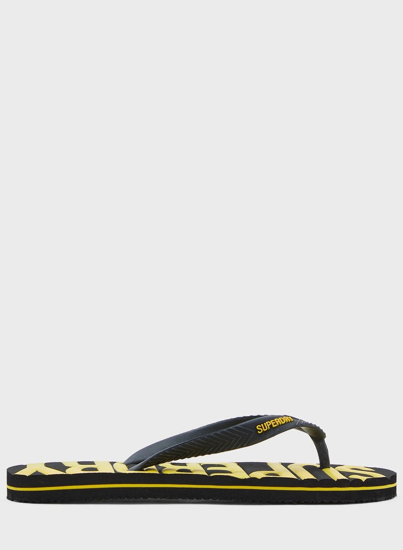 Superdry Logo Flip Flops - Image 1