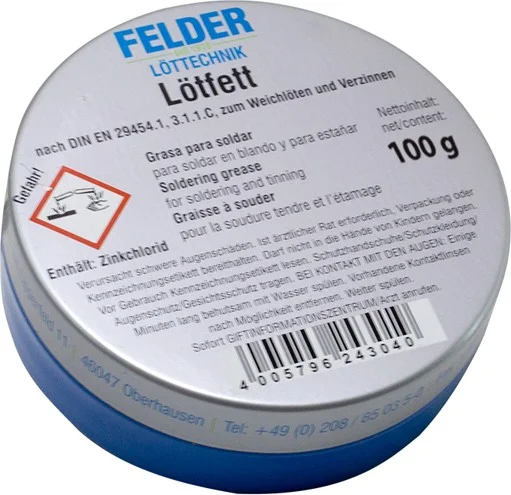 AYT Lötfett 100 Gram Solder Soldering Iron Paste Soldering Tip Cleaning Paste