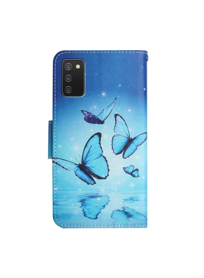 S-TOP Case For Samsung Galaxy A03s 166mm Painted Pattern Horizontal Flip Leather Case with Holder & Card Slot & Wallet - Image 3