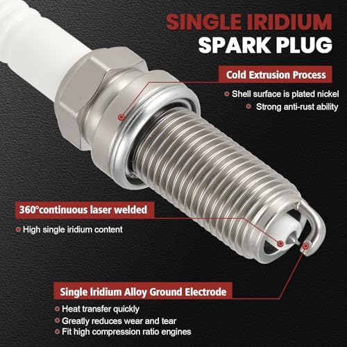 KacuYelin UF349 Ignition Coil Pack and Iridium Spark Plugs Set of 6 Compatible with Infiniti Nissan Murano Maxima Altima Quest Xterra Pathfinder Frontier 2002 2003 2004 2005 2006 2007 2008 3.5L V6, 224488J115 - Image 3