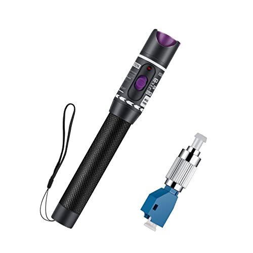 Moocci Visual Fault Locator - Fiber Optic Cable Tester Meter Kit with FC Male to LC Female Adapter - Fiber Optic Tools Tester Detector for LC/FC/SC/ST, Network Cable Test - Image 1