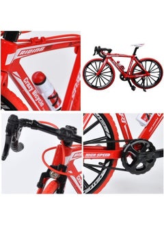 Generic AlloyToy Mountain Bike Die Cast Metal Model Model 1:8 Scale - Red.  - Image 4