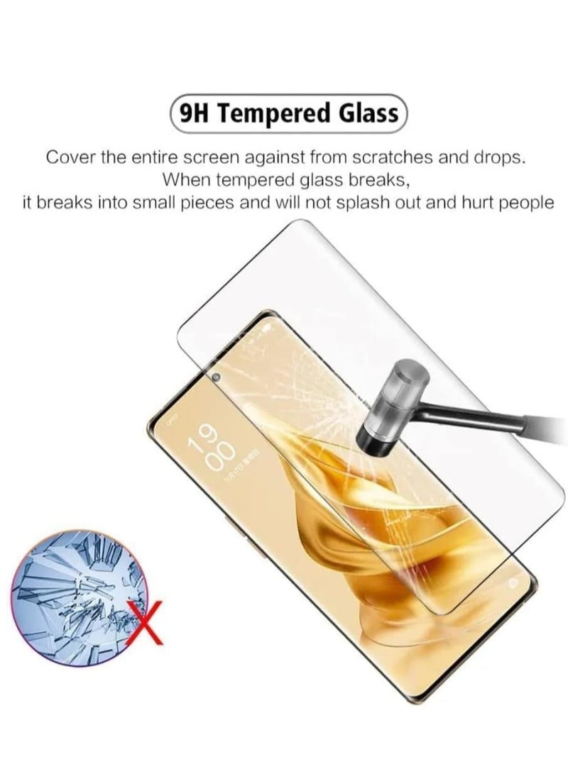 MIGOFAST Screen Protector for Reno 8T 5G UV Tempered Glass, Film HD Screen Saver, 9H Hardness, Bubble-free Screen Replacement Protector Film - Image 3